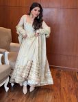 DESIGNER CHINON THREAD WITH SEQUENCE LACE BORDER WORK GOWN BOTTOM WITH DUPATTA FESTIVE WEAR WHOLESALE PRICE ETHNIC GARMENT (5)