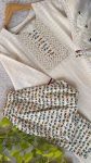 DESIGNER COTTON EMBROIDERY SEQUENCE WORK TOP BOTTOM WITH DUPATTA PARTY WEAR WHOLESALE PRICE ETHNIC GARMENT (4)