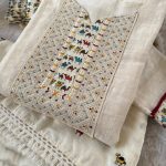 DESIGNER COTTON EMBROIDERY SEQUENCE WORK TOP BOTTOM WITH DUPATTA PARTY WEAR WHOLESALE PRICE ETHNIC GARMENT (4)