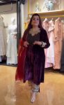 DESIGNER CRUSH VISCOSE VELVET 5 MM SEQUENCE AND RIVET MOTI WORK TOP PALAZZO WITH DUPATTA FESTIVE WEAR WHOLESALE PRICE ETHNIC GARMENT (14)