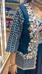 DESIGNER DIAMOND SILK MULTY THREAD EMBROIDERY SEQUENCE WORK LEHENGA BLOUSE WITH GEORGETTE SHRUG WEDDING WEAR WHOLESALE PRICE ETHNIC GARMNET (5)