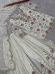 DESIGNER EMBROIDERY SEQUENCE THREAD WORK TOP PALAZZO WITH DUPATTA PARTY WEAR WHOLESALE PRICE ETHNIC GARMENT (14)