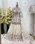 DESIGNER EMBROIDERY SEQUENCE THREAD WORK TOP PALAZZO WITH DUPATTA PARTY WEAR WHOLESALE PRICE ETHNIC GARMENT (14)