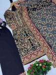 DESIGNER FAUX GEORGETTE EMBROIDERY SEQUENCE WORK WITH HAND WORK TOP PALAZZO WITH DUPATTA FESTIVE WEAR WHOLESALE PRICE ETHNIC GARMENT (3)