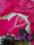 DESIGNER FRENCH CREPE SEQUENCE CODING EMBROIDERY WORK TOP BOTTOM WITH DUPATTA PARTY WEAR WHOLESALE PRICE ETHNIC GARMENT (11)
