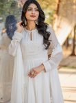 DESIGNER GEORGETTE EMBROIDERY AND TASSELS WORK GOWN BOTTOM WITH DUPATTA FESTIVE WEAR WHOLESALE PRICE ETHNIC GARMENT (5)