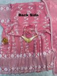 DESIGNER GEORGETTE EMBROIDERY SEQUENCE WORK GOWN WITH DUPATTA PARTY WEAR WHOLESALE PRICE ETHNIC GARMENT (3)