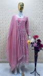 DESIGNER GEORGETTE EMBROIDERY SEQUENCE WORK GOWN WITH DUPATTA PARTY WEAR WHOLESALE PRICE ETHNIC GARMENT (3)