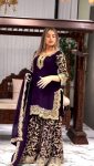 DESIGNER GEORGETTE EMBROIDERY SEQUENCE WORK TOP SHARARA WITH DUPATTA PARTY WEAR WHOLESALE PRICE ETHNIC GARMENT (3)