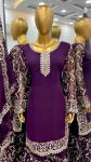 DESIGNER GEORGETTE EMBROIDERY SEQUENCE WORK TOP SHARARA WITH DUPATTA PARTY WEAR WHOLESALE PRICE ETHNIC GARMENT (3)