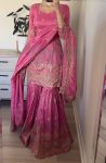 DESIGNER GEORGETTE EMBROIDERY SEUENCE WORK TOP SHARARA WITH DUPATTA PARTY WEAR WHOLESALE PRICE ETHNIC GARMENT (1)