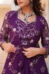DESIGNER GEORGETTE EMBROIDREY WORK BLOUSE PALAZZO WITH SHRUG PARTY WEAR WHOLESALE PRICE ETHNIC GARMENT (5)