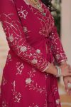 DESIGNER GEORGETTE EMBROIDREY WORK BLOUSE PALAZZO WITH SHRUG PARTY WEAR WHOLESALE PRICE ETHNIC GARMENT (8)