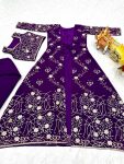 DESIGNER GEORGETTE EMBROIDREY WORK BLOUSE PALAZZO WITH SHRUG PARTY WEAR WHOLESALE PRICE ETHNIC GARMENT (5)