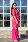 DESIGNER GEORGETTE LAHERIYA PRINTED LACE WORK KAFTAN WITH STITCHED BLOUSE AND SHARARA PARTY WEAR WHOLESALE PRICE ETHNIC GARMENT (3)