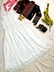 DESIGNER GEORGETTE PLAIN GOWN WITH VELVET EMBROIDERY WORK JACKET PARTY WEAR WHOLESALE PRICE ETHNIC GARMENT (4)