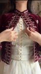 DESIGNER GEORGETTE PLAIN GOWN WITH VELVET EMBROIDERY WORK JACKET PARTY WEAR WHOLESALE PRICE ETHNIC GARMENT (4)