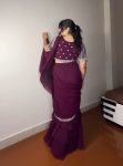 DESIGNER GEORGETTE RUFFLE EMBROIDERY THREAD SEQUENCE WORK LEHENGA SAREE WITH UNSTITCHED BLOUSE PARTY WEAR WHOLESALE PRICE ETHNIC GARMENT (13)