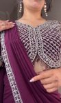 DESIGNER GEORGETTE RUFFLE EMBROIDERY THREAD SEQUENCE WORK LEHENGA SAREE WITH UNSTITCHED BLOUSE PARTY WEAR WHOLESALE PRICE ETHNIC GARMENT (13)