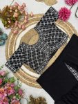 DESIGNER GEORGETTE RUFFLE EMBROIDERY THREAD SEQUENCE WORK LEHENGA SAREE WITH UNSTITCHED BLOUSE PARTY WEAR WHOLESALE PRICE ETHNIC GARMENT (3)