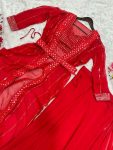 DESIGNER GEORGETTE SEQUENCE AND FOIL WORK READY TO WEAR SAREE BLOUSE WITH KOTI PARTY WEAR WHOLESALE PRICE ETHNIC GARMENT (6)