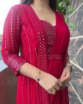 DESIGNER GEORGETTE SEQUENCE AND FOIL WORK READY TO WEAR SAREE BLOUSE WITH KOTI PARTY WEAR WHOLESALE PRICE ETHNIC GARMENT (6)