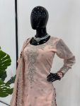 DESIGNER GEORGETTE THREAD SEQUENCE MOTI WORK TOP GHARARA WITH DUPATTA PARTY WEAR WHOLESALE PRICE ETHNIC GARMENT (4)