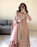 DESIGNER GEORGETTE THREAD SEQUENCE MOTI WORK TOP GHARARA WITH DUPATTA PARTY WEAR WHOLESALE PRICE ETHNIC GARMENT (4)