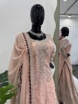 DESIGNER GEORGETTE THREAD SEQUENCE MOTI WORK TOP GHARARA WITH DUPATTA PARTY WEAR WHOLESALE PRICE ETHNIC GARMENT (4)