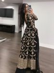 DESIGNER GEORGETTE THREAD SEQUENCE WORK TOP BOTTOM WITH DUPATTA PARTY WEAR WHOLESALE PRICE ETHNIC GARMENT (3)