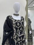 DESIGNER GEORGETTE THREAD SEQUENCE WORK TOP BOTTOM WITH DUPATTA PARTY WEAR WHOLESALE PRICE ETHNIC GARMENT (3)