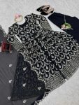 DESIGNER GEORGETTE THREAD SEQUENCE WORK TOP BOTTOM WITH DUPATTA PARTY WEAR WHOLESALE PRICE ETHNIC GARMENT (3)