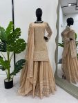DESIGNER GEORGETTE THREAD SEQUENCE WORK TOP PALAZZO WITH DUPATTA PARTY WEAR WHOLESALE PRICE ETHNIC GARMENT (4)