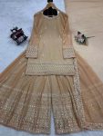 DESIGNER GEORGETTE THREAD SEQUENCE WORK TOP PALAZZO WITH DUPATTA PARTY WEAR WHOLESALE PRICE ETHNIC GARMENT (4)