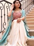 DESIGNER MONO SILK SEQUENCE EMBROIDERY AND LATKAN WORK TUBE BLOUSE DRAPE SKIRT WITH SHRUG PARTY WEAR WHOLESALE PRICE ETHNIC GARMENT (4)