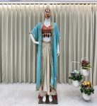 DESIGNER MONO SILK SEQUENCE EMBROIDERY AND LATKAN WORK TUBE BLOUSE DRAPE SKIRT WITH SHRUG PARTY WEAR WHOLESALE PRICE ETHNIC GARMENT (4)