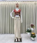 DESIGNER MONO SILK SEQUENCE EMBROIDERY AND LATKAN WORK TUBE BLOUSE DRAPE SKIRT WITH SHRUG PARTY WEAR WHOLESALE PRICE ETHNIC GARMENT (4)