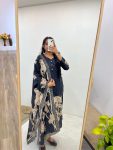 DESIGNER MUSLIN FLORAL DIGITAL PRINTED TOP BOTTOM WITH DUPATTA PARTY WEAR WHOLESALE PRICE ETHNIC GARMENT (4)