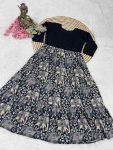 DESIGNER MUSLIN KALAMKARI PRINTED GOWN PARTY WEAR WHOLESALE PRICE ETHNIC GARMENT (4)