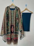 DESIGNER MUSLIN MIRROR, STONE AND ORIGINAL KODI LACE WORK TOP BOTTOM WITH DUPATTA FESTIVE WEAR WHOLESALE PRICE ETHNIC GARMENT (3)