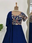 DESIGNER NATURAL CREPE CODING DORI WITH THREAD WITH SEQUENCE WORK GOWN BOTTOM WITH DUPATTA FESTIVE WEAR ETHNIC GARMENT WHOLESALE PRICE ETHNIC GARMENT (11)