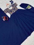 DESIGNER NATURAL CREPE CODING DORI WITH THREAD WITH SEQUENCE WORK GOWN BOTTOM WITH DUPATTA FESTIVE WEAR ETHNIC GARMENT WHOLESALE PRICE ETHNIC GARMENT (11)