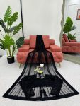 DESIGNER NET THREAD SEQUENCE WORK SAREE WITH UNSTITCHED BLOUSE PARTY WEAR WHOLESALE PRICE ETHNIC GARMENT (3)