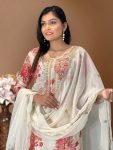 DESIGNER ORGANZA DIGITAL PRINTED EMBROIDERY CODING SEQUENCE WORK TOP BOTTOM WITH DUPATTA FESTIVE WEAR WHOLESALE PRICE ETHNIC GARMENT (11)