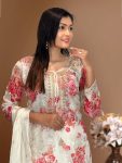 DESIGNER ORGANZA DIGITAL PRINTED EMBROIDERY CODING SEQUENCE WORK TOP BOTTOM WITH DUPATTA FESTIVE WEAR WHOLESALE PRICE ETHNIC GARMENT (11)