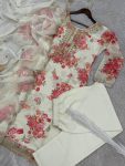 DESIGNER ORGANZA DIGITAL PRINTED EMBROIDERY CODING SEQUENCE WORK TOP BOTTOM WITH DUPATTA FESTIVE WEAR WHOLESALE PRICE ETHNIC GARMENT (11)
