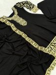 DESIGNER PARAMPARA SILK EMBROIDER AND READYMADE LATKAN LACE WORK GOWN BOTTOM WITH DUPATTA FESTIVE WEAR WHOLESALE PRICE ETHNIC GARMENT (11)