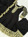 DESIGNER PARAMPARA SILK EMBROIDER AND READYMADE LATKAN LACE WORK GOWN BOTTOM WITH DUPATTA FESTIVE WEAR WHOLESALE PRICE ETHNIC GARMENT (11)