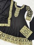 DESIGNER PARAMPARA SILK EMBROIDER AND READYMADE LATKAN LACE WORK GOWN BOTTOM WITH DUPATTA FESTIVE WEAR WHOLESALE PRICE ETHNIC GARMENT (11)