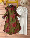 LATEST RAYON DIGITAL PRINTED TOP WITH PALAZZO SEA GREEN
